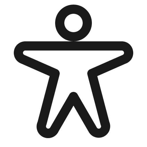 Person arms spread icon, solid style, from Phosphor