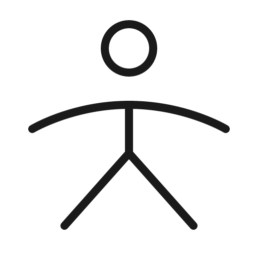 Person simple thin icon, thin style, from Phosphor