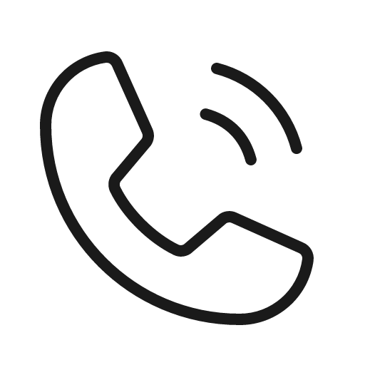 Phone call thin icon, thin style, from Phosphor