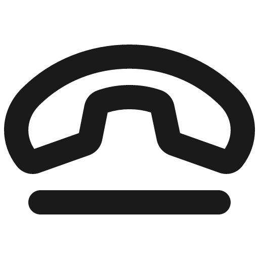Phone disconnect bold icon, bold style, from Phosphor