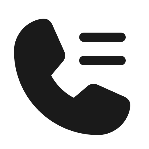 Phone list fill icon, filled style, from Phosphor