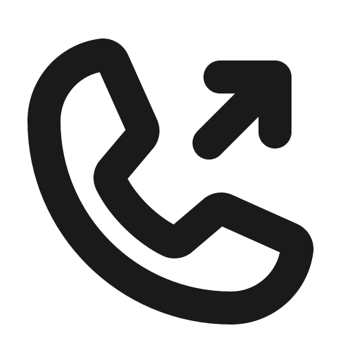 Phone outgoing bold icon, bold style, from Phosphor