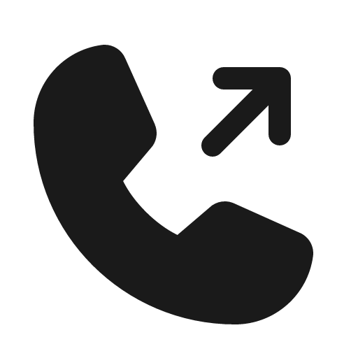 Phone outgoing fill icon, filled style, from Phosphor