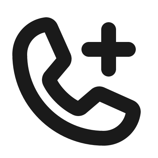 Phone plus bold icon, bold style, from Phosphor