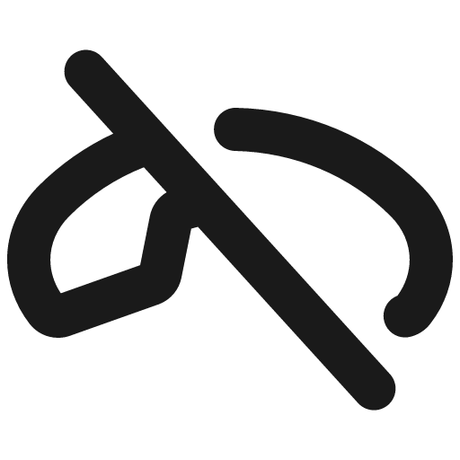 Phone slash bold icon, bold style, from Phosphor
