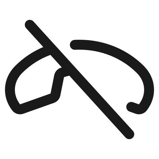 Phone slash icon, solid style, from Phosphor
