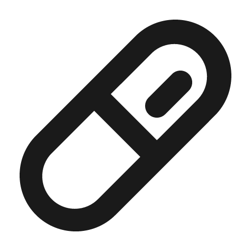 Pill bold icon, bold style, from Phosphor