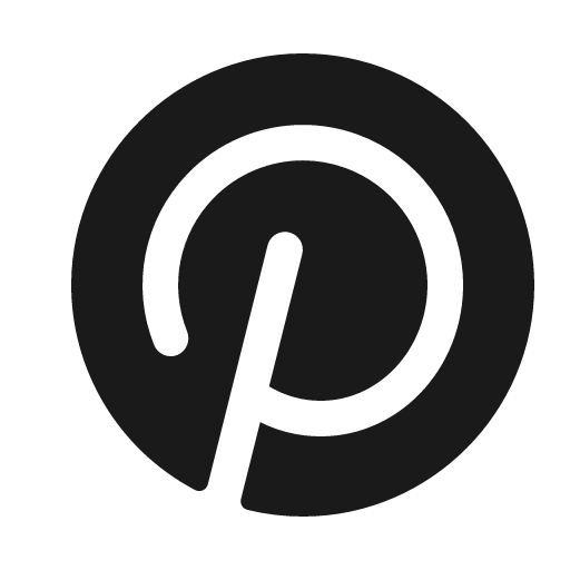 Pinterest logo fill icon, filled style, from Phosphor