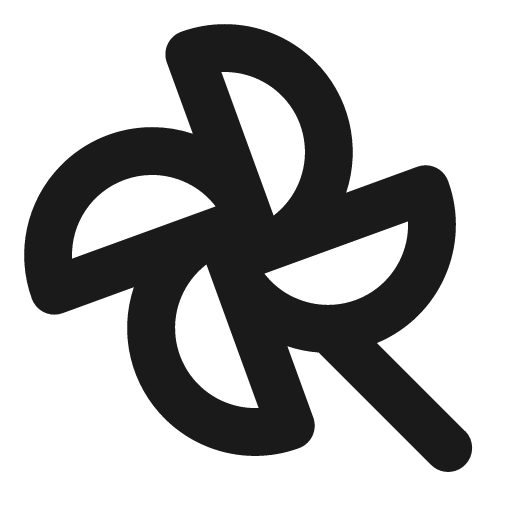 Pinwheel bold icon, bold style, from Phosphor