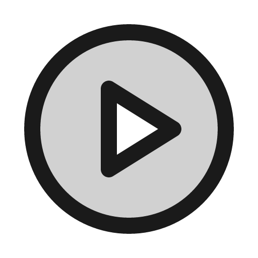 Play circle duotone icon, two-tone style, from Phosphor