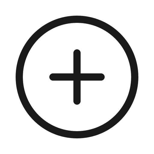 Plus circle light icon, light style, from Phosphor