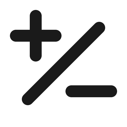 Plus minus bold icon, bold style, from Phosphor