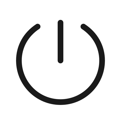 Power light icon, light style, from Phosphor