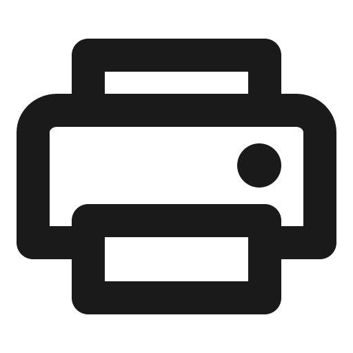 Printer bold icon, bold style, from Phosphor