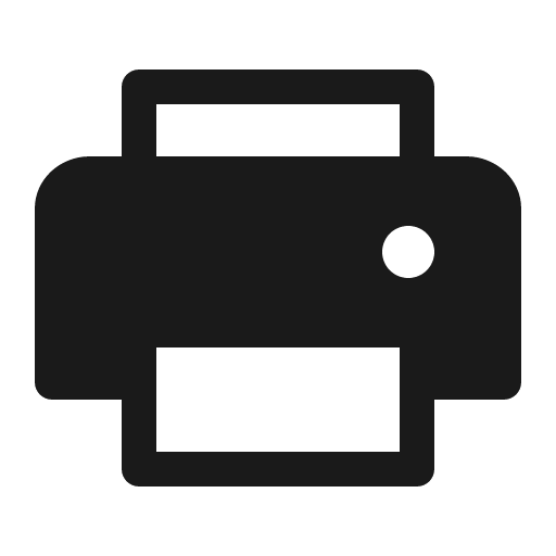 Printer fill icon, filled style, from Phosphor