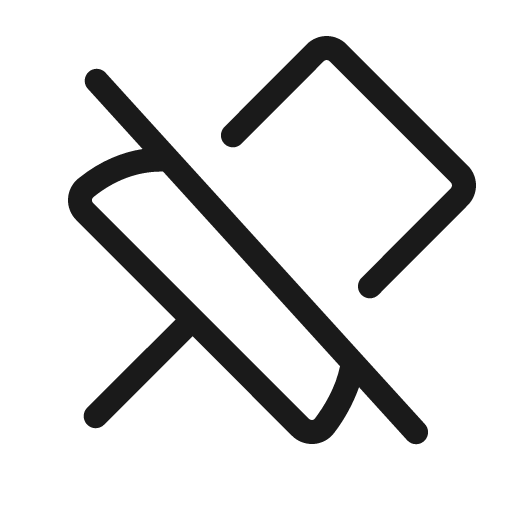 Push pin slash light icon, light style, from Phosphor