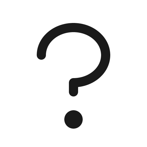 Question mark icon, solid style, from Phosphor