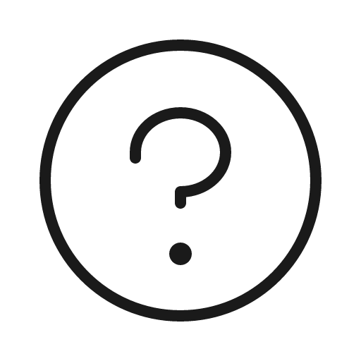 Question thin icon, thin style, from Phosphor