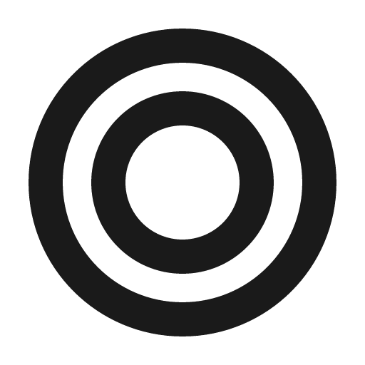 Record bold icon, bold style, from Phosphor