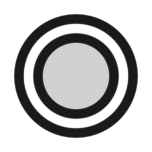 Record duotone icon, two-tone style, from Phosphor