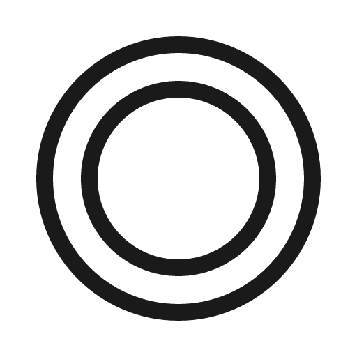 Record light icon, light style, from Phosphor