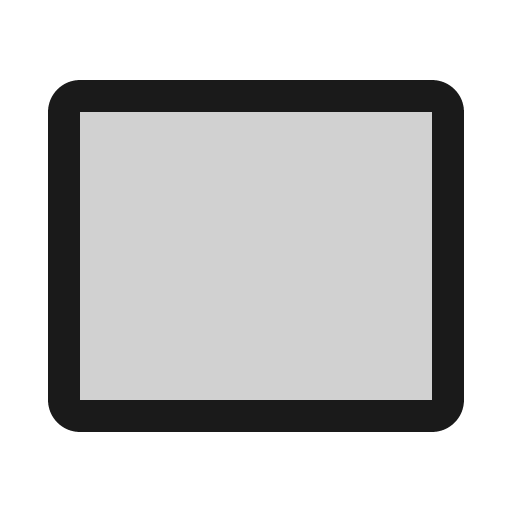 Rectangle duotone icon, two-tone style, from Phosphor