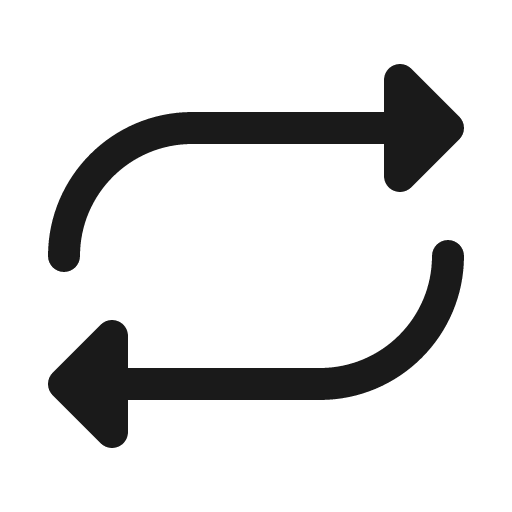 Repeat fill icon, filled style, from Phosphor