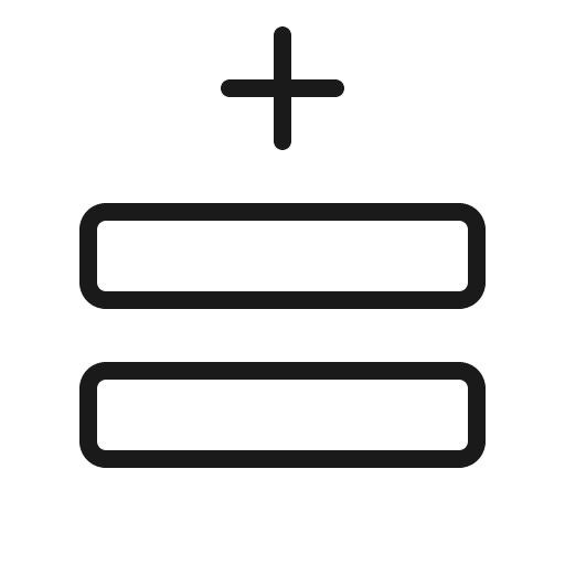 Rows plus top thin icon, thin style, from Phosphor