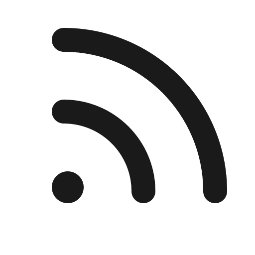 Rss simple bold icon, bold style, from Phosphor