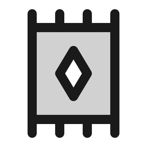 Rug duotone icon, two-tone style, from Phosphor