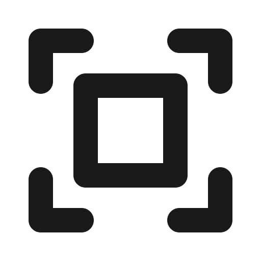 Scan bold icon, bold style, from Phosphor
