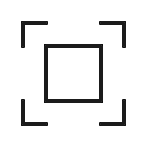 Scan thin icon, thin style, from Phosphor
