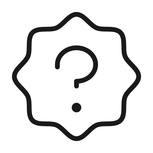 Seal question thin icon, thin style, from Phosphor