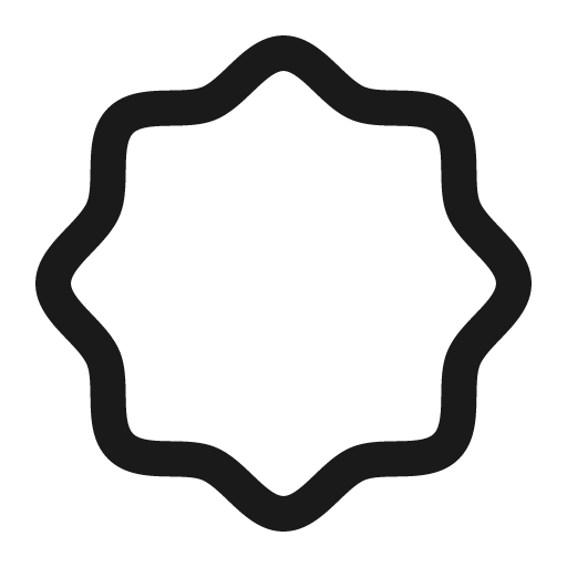 Seal icon, solid style, from Phosphor