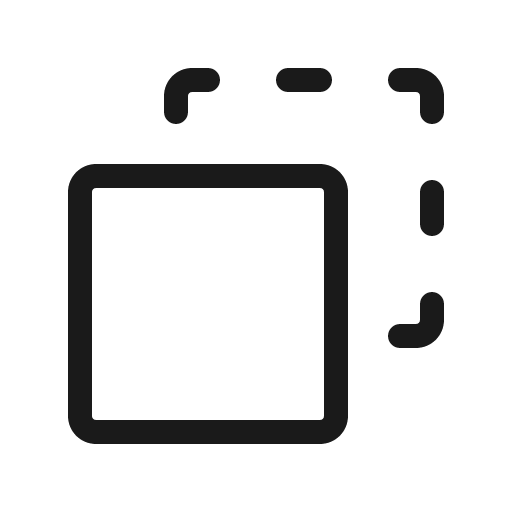 Selection background light icon, light style, from Phosphor