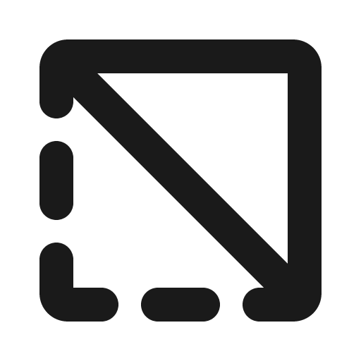 Selection inverse bold icon, bold style, from Phosphor