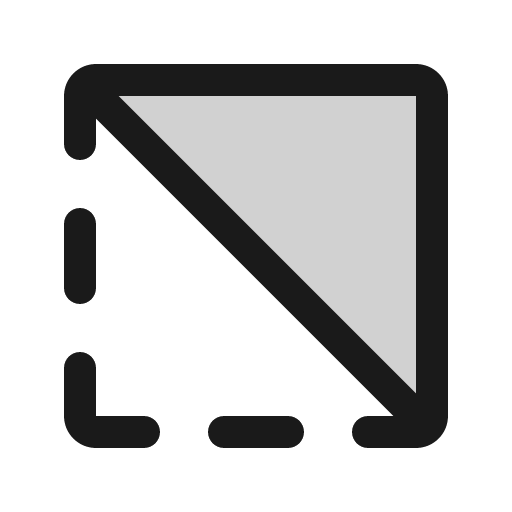 Selection inverse duotone icon, two-tone style, from Phosphor