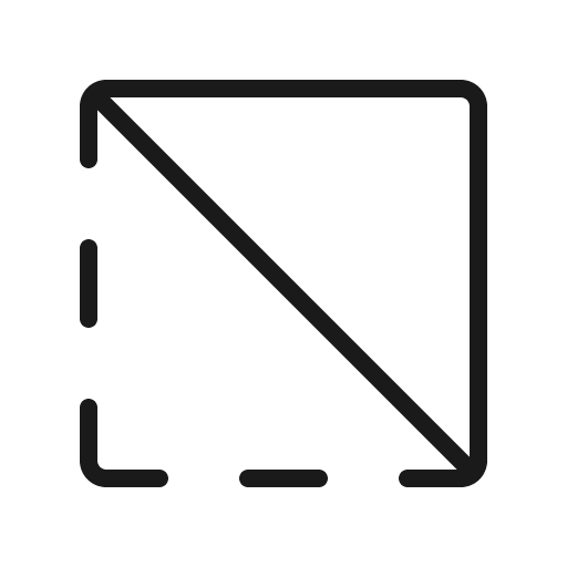Selection inverse thin icon, thin style, from Phosphor