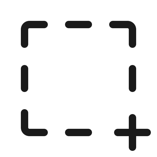 Selection plus light icon, light style, from Phosphor