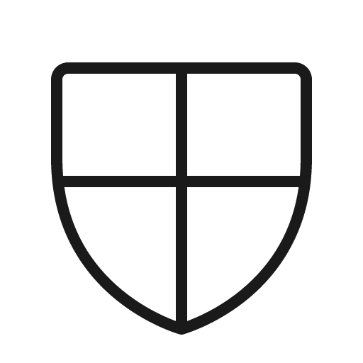Shield checkered thin icon, thin style, from Phosphor