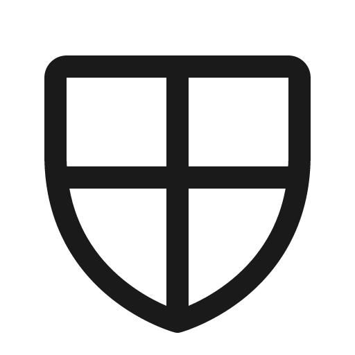 Shield checkered icon, solid style, from Phosphor