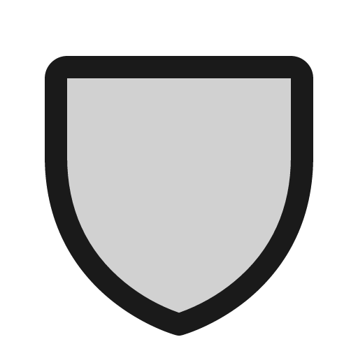 Shield duotone icon, two-tone style, from Phosphor