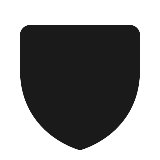 Shield fill icon, filled style, from Phosphor