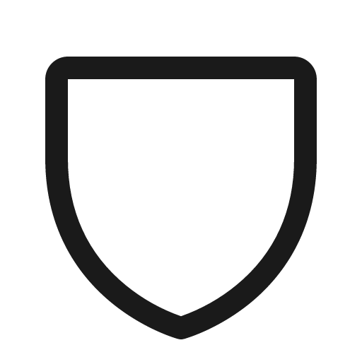 Shield icon, solid style, from Phosphor