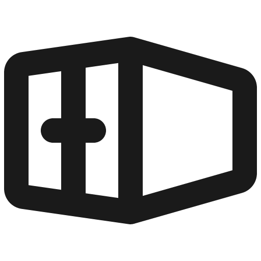 Shipping container bold icon, bold style, from Phosphor