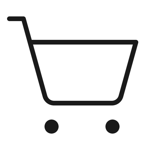 Shopping cart simple thin icon, thin style, from Phosphor