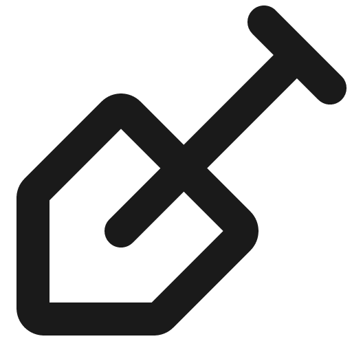 Shovel bold icon, bold style, from Phosphor