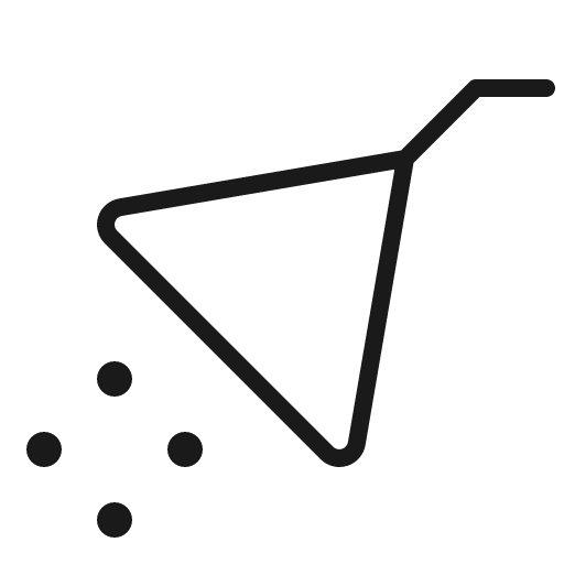 Shower thin icon, thin style, from Phosphor