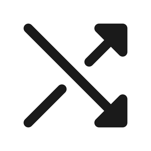 Shuffle simple fill icon, filled style, from Phosphor