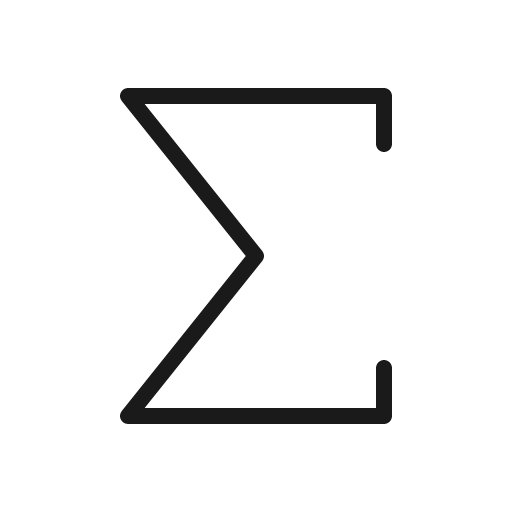 Sigma thin icon, thin style, from Phosphor